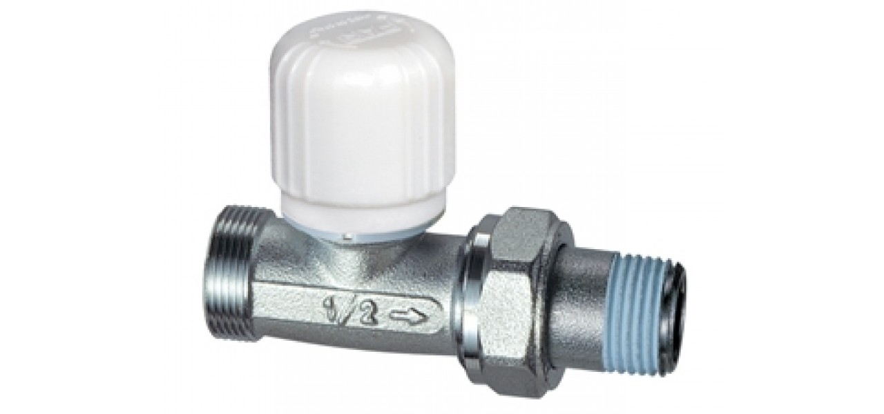 Valvola per radiatore cromato  3/8 diritto FAR