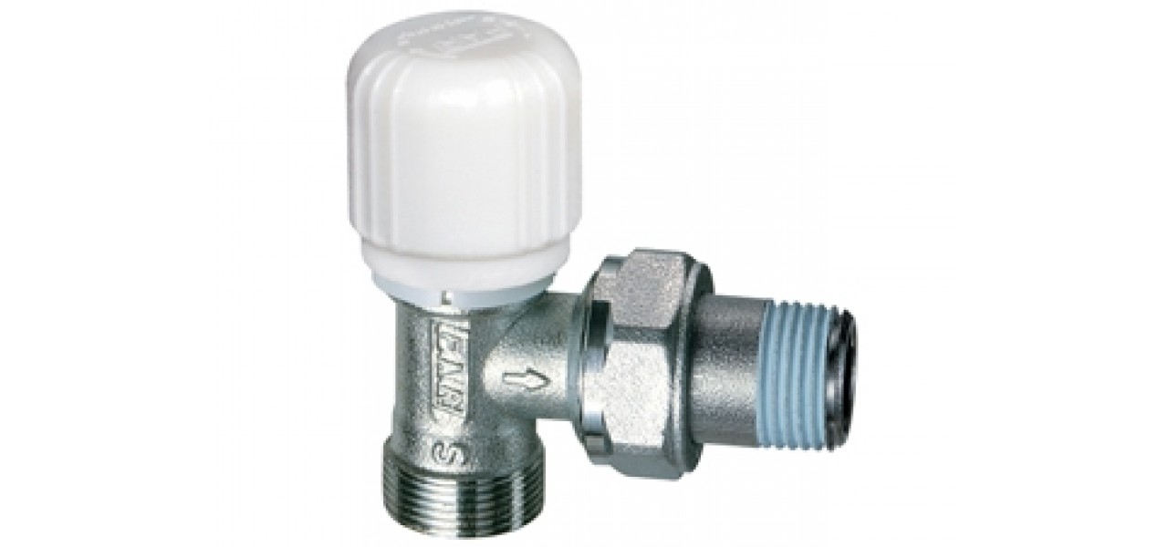 Valvola per radiatore cromato  3/8 a squadra  FAR